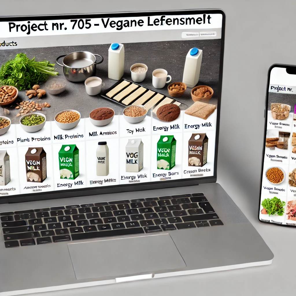 Schlüsselfertiger Onlineshop für Vegane Lebensmittel
