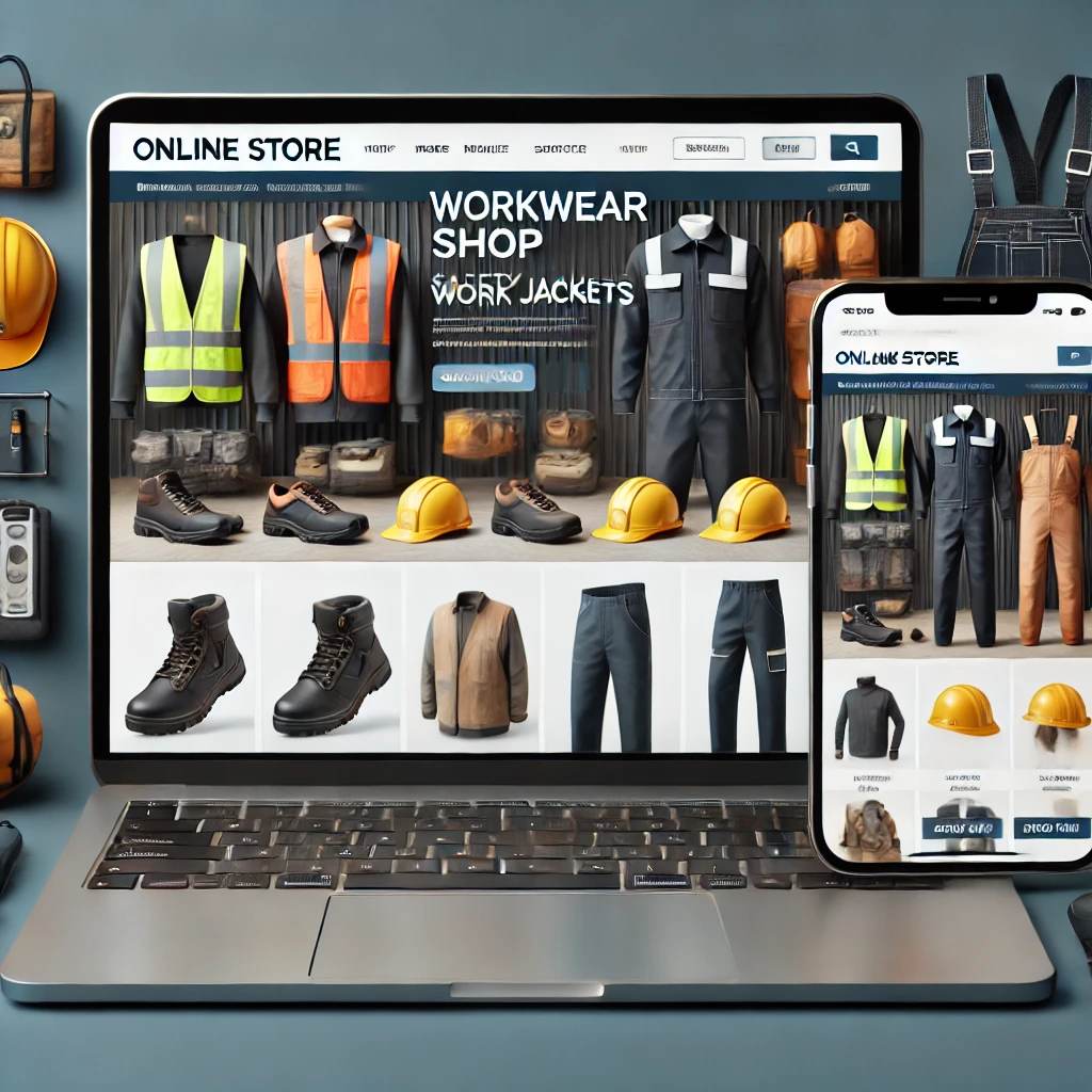 Turnkey online shop for workwear
