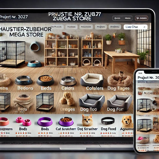Schlüsselfertiger Onlineshop – Haustier-Zubehör für Hunde, Katzen & mehr