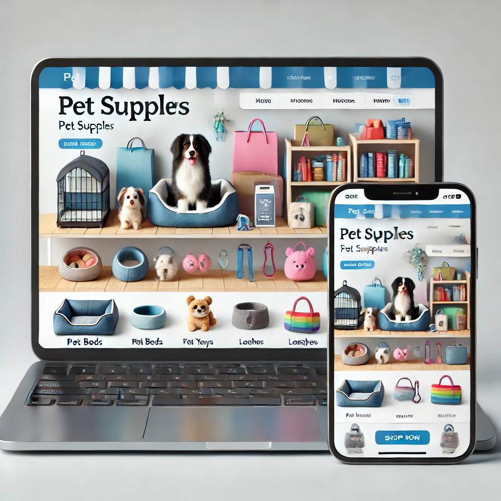 Boutique en ligne clé en main de fournitures pour animaux de compagnie