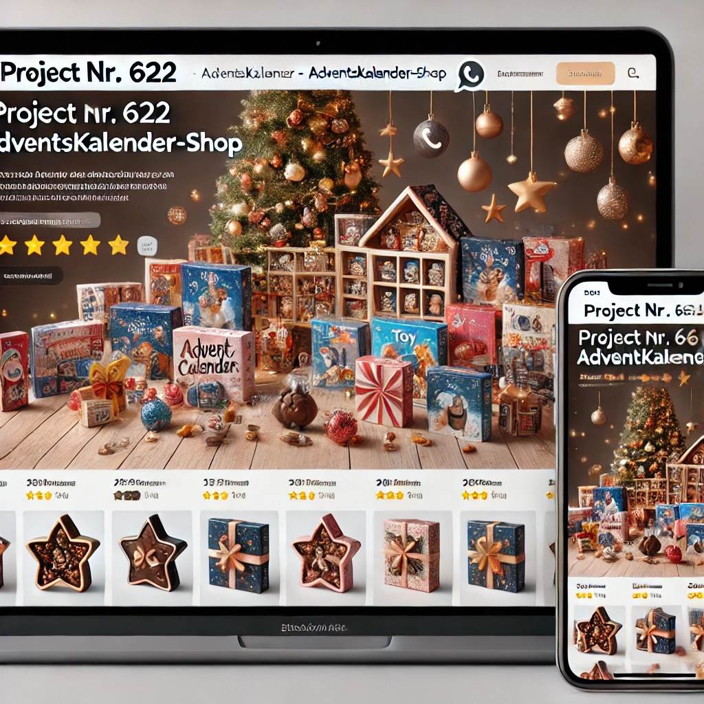 Schlüsselfertiger Onlineshop für Adventskalender