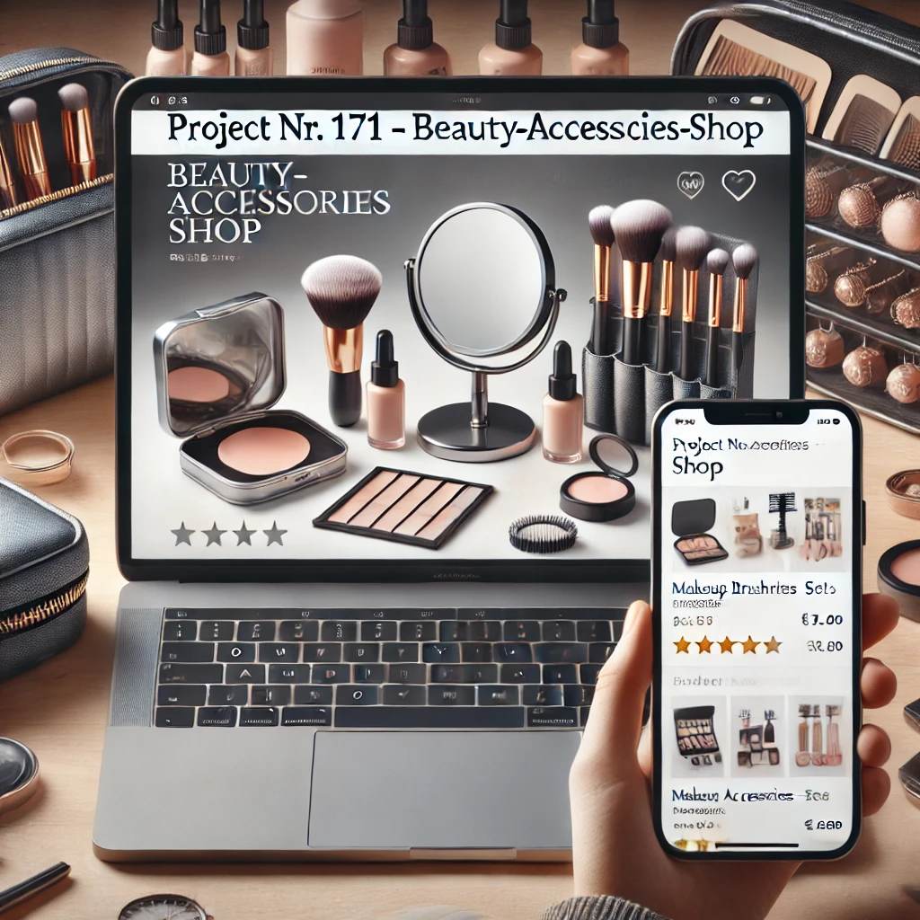 Boutique en ligne clé en main d'accessoires de beauté