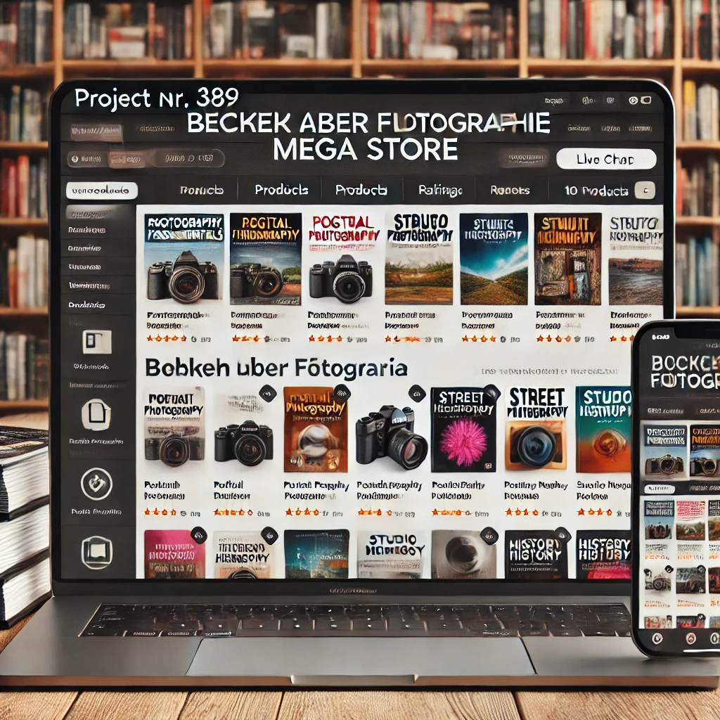 Méga-magasin clé en main de livres de photographie