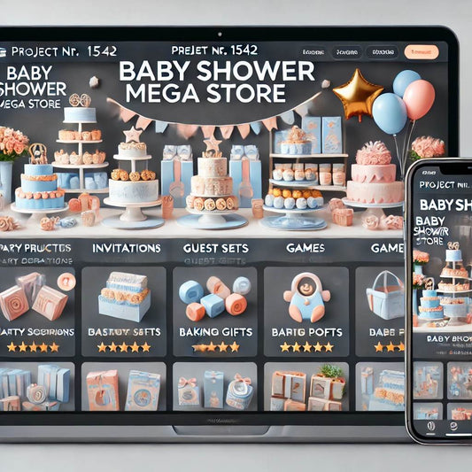 Boutique en ligne clé en main de produits pour baby shower