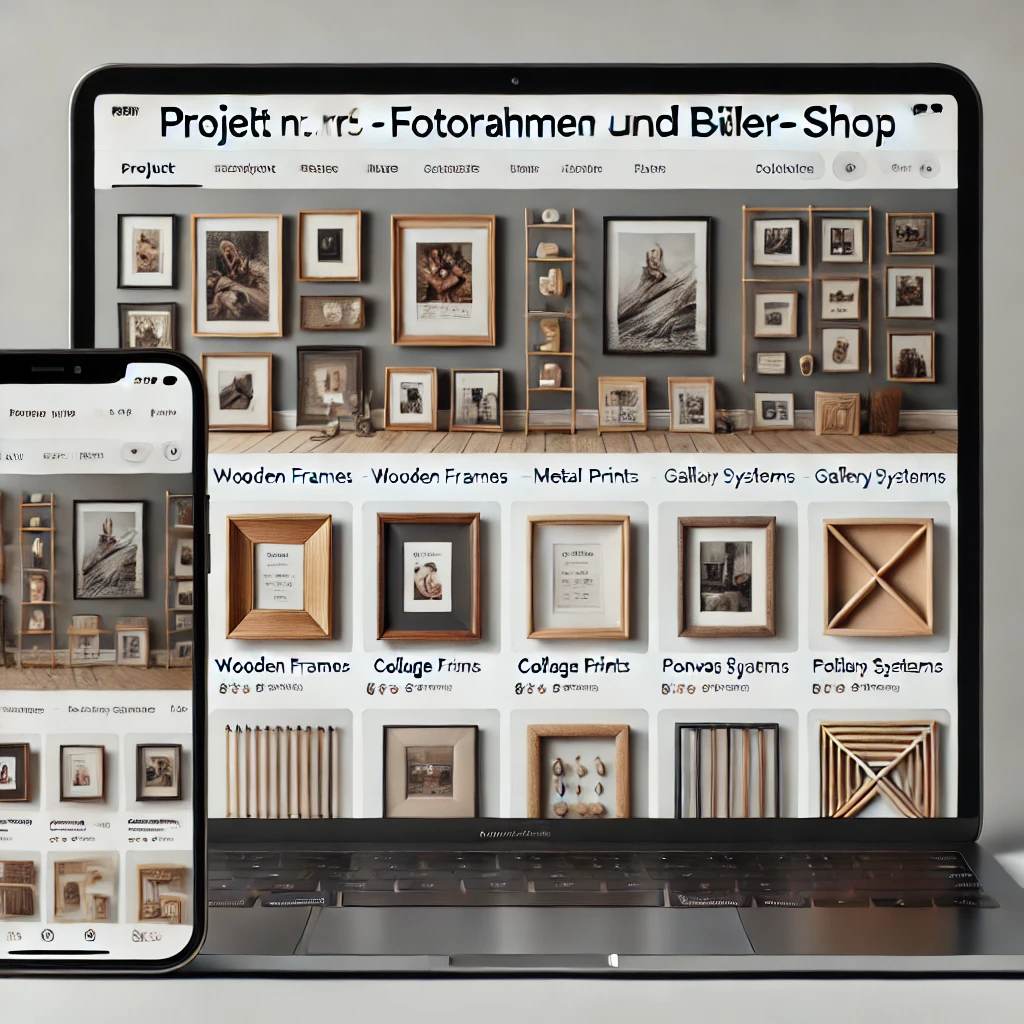 Boutique en ligne clé en main de cadres photo et d'images