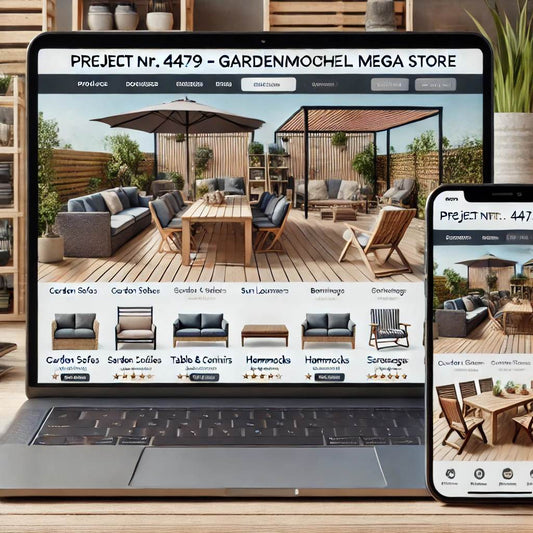 Schlüsselfertiger Onlineshop – Gartenmöbel für Garten & Terrasse