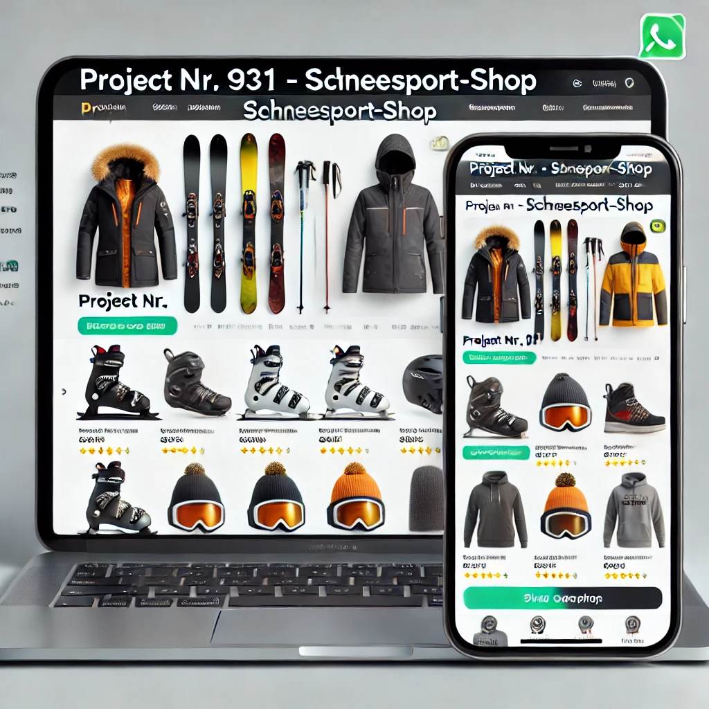 Schlüsselfertiger Onlineshop für Schneesport