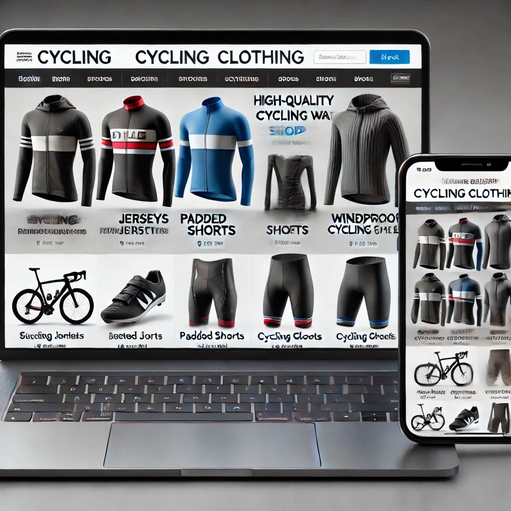 Schlüsselfertiger Onlineshop für Fahrradbekleidung