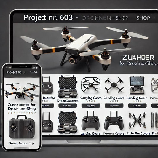 Schlüsselfertiger Onlineshop für Drohnen-Zubehör