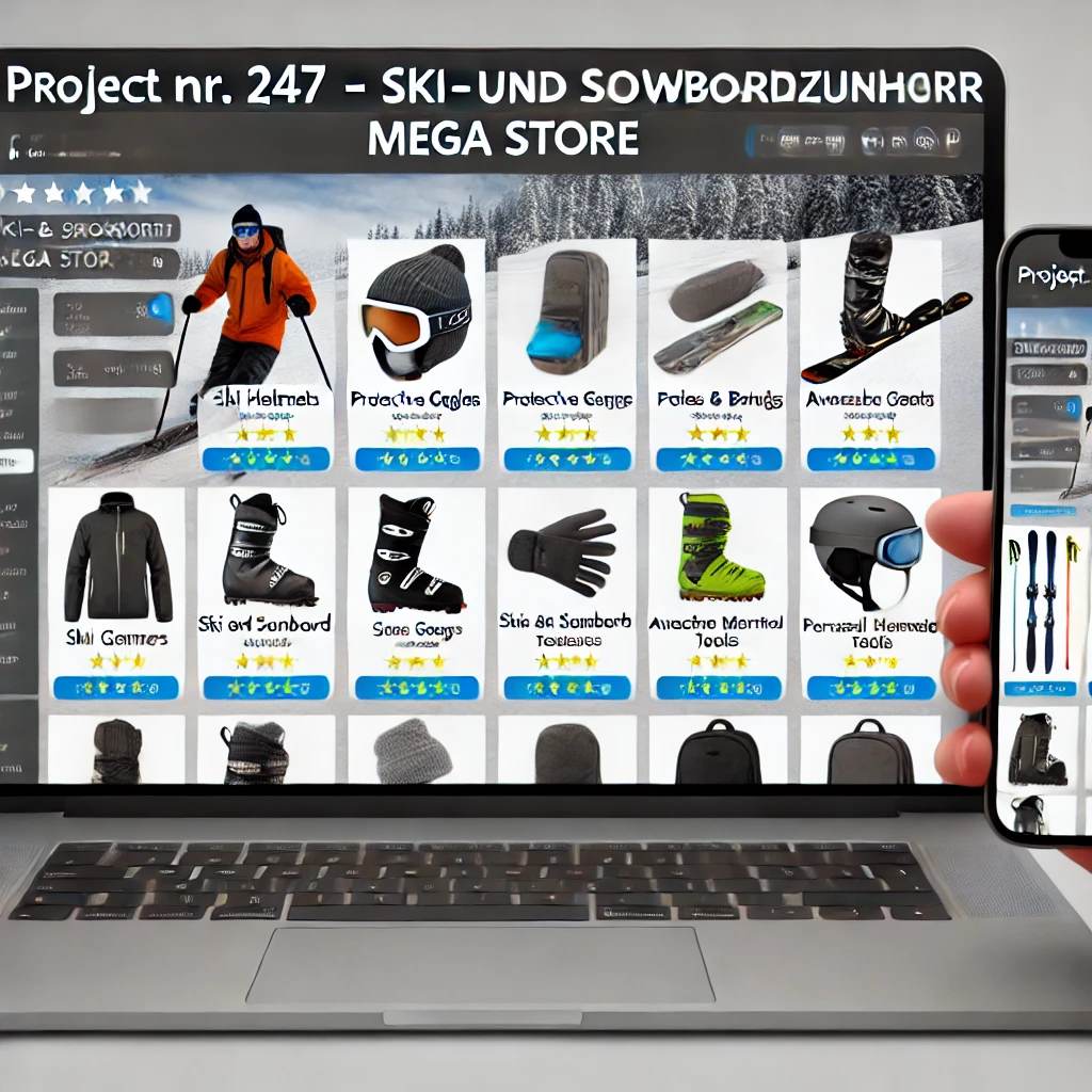 Schlüsselfertiger Mega Store für Ski- & Snowboardzubehör