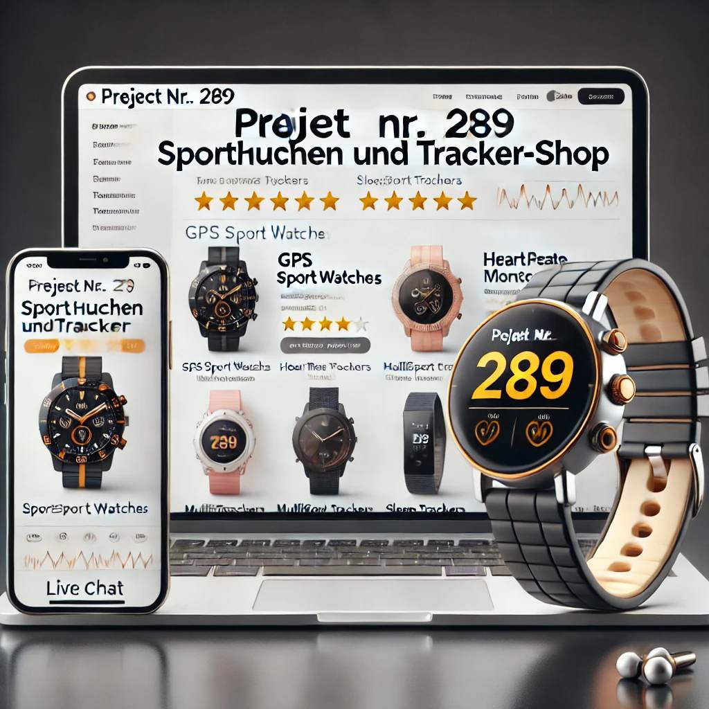 Schlüsselfertiger Onlineshop für Sportuhren & Fitness-Tracker