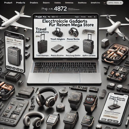 Schlüsselfertiger Onlineshop – Elektronische Reisegadgets