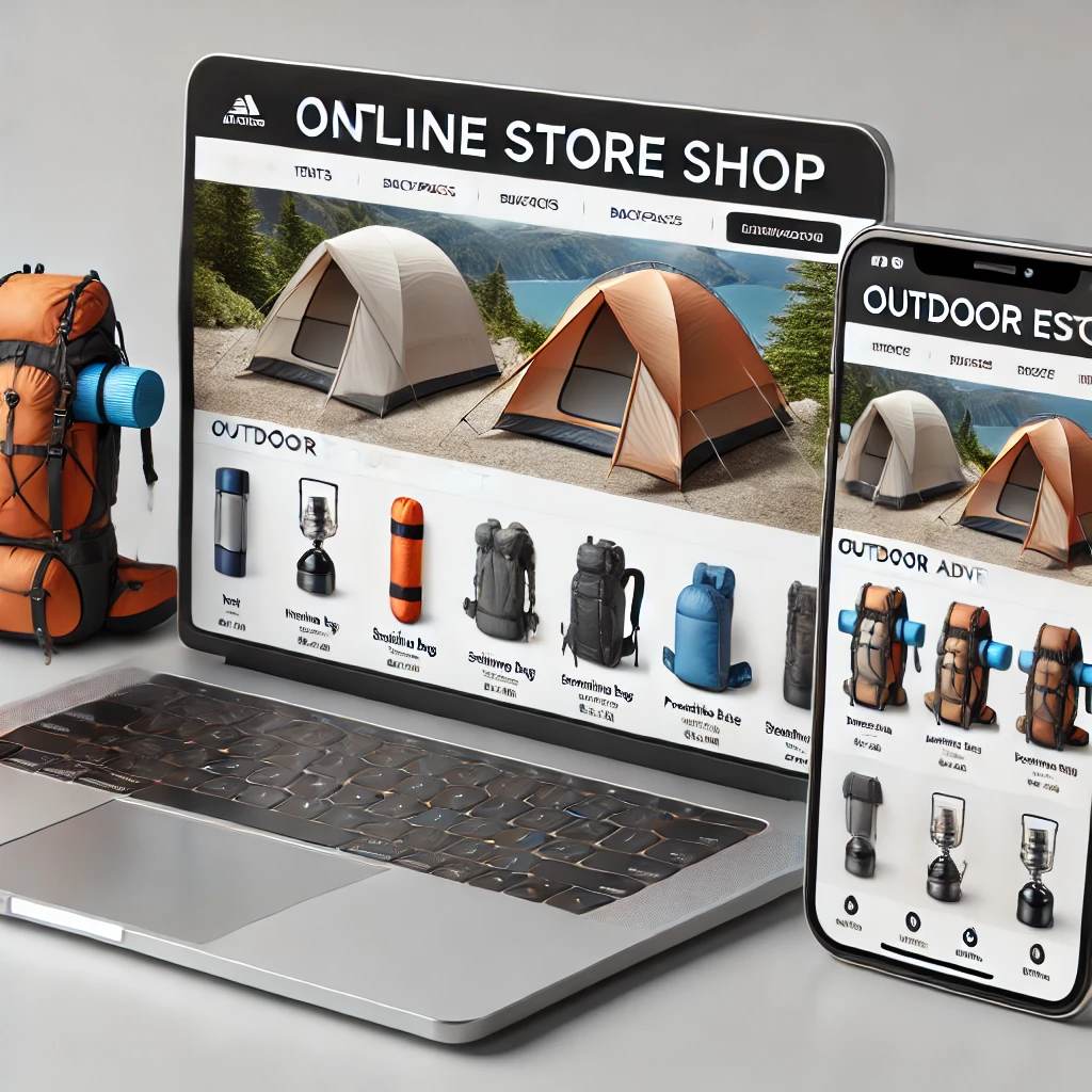 Schlüsselfertiger Onlineshop für Outdoor-Equipment