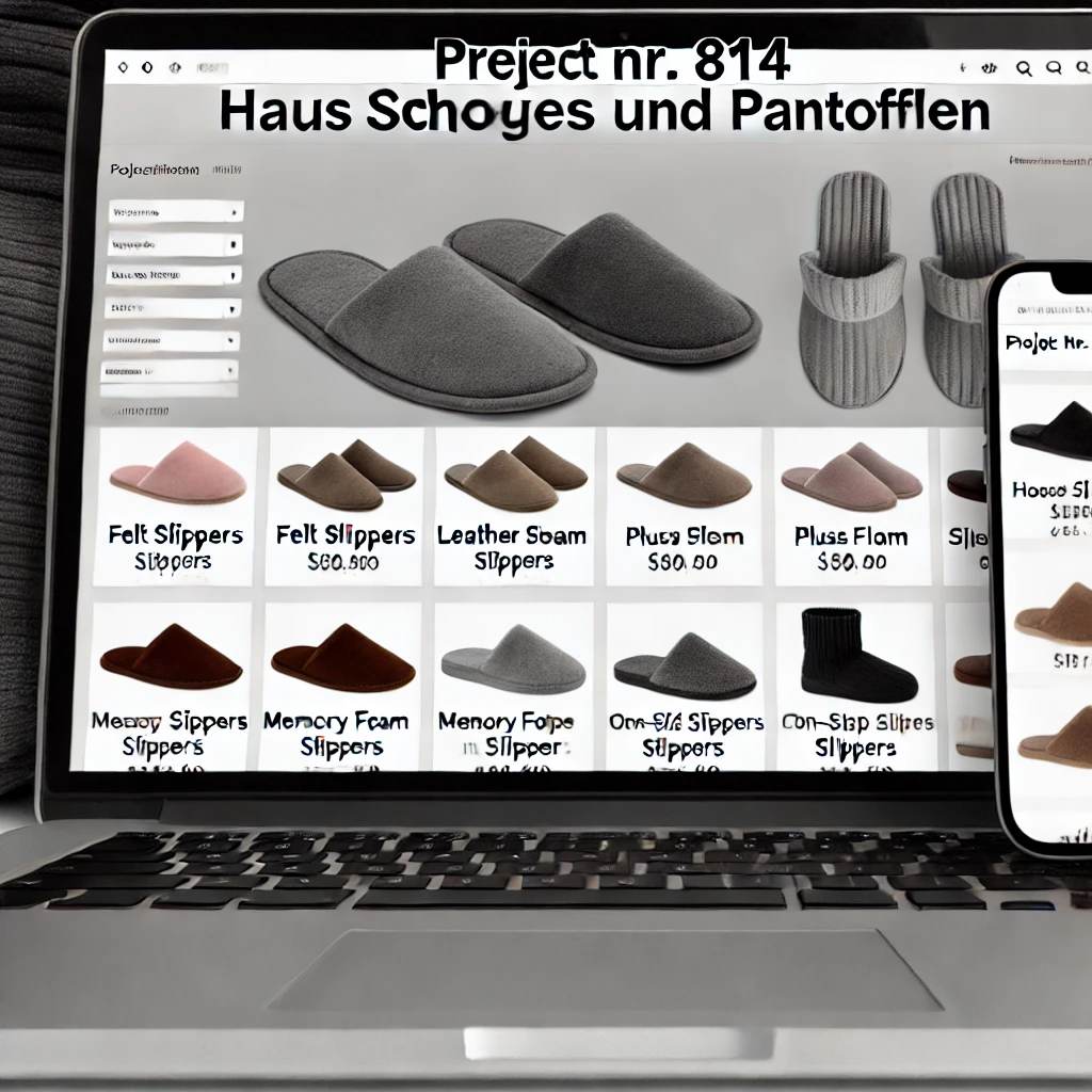 Schlüsselfertiger Onlineshop für Hausschuhe & Pantoffeln