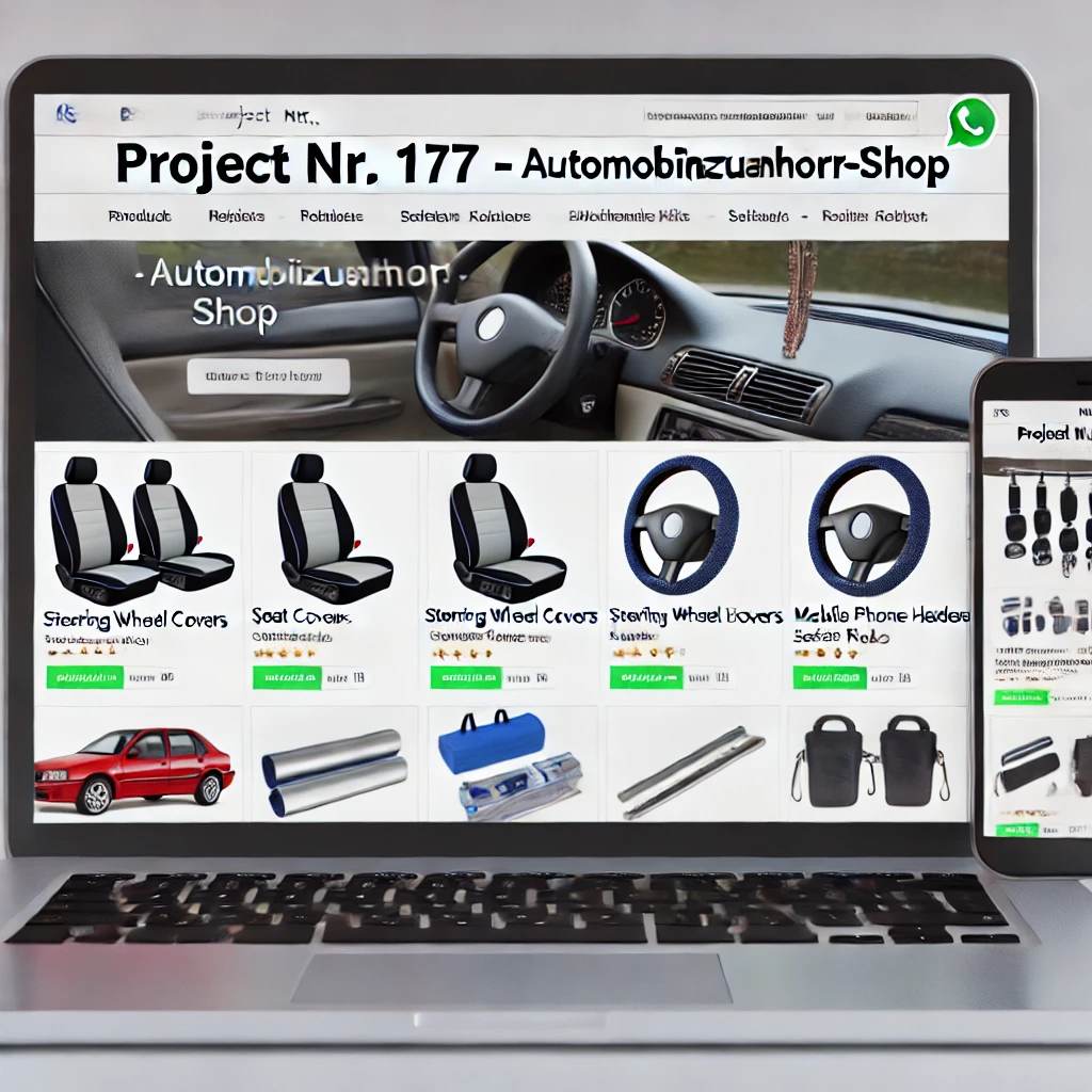 Schlüsselfertiger Onlineshop für Automobilzubehör