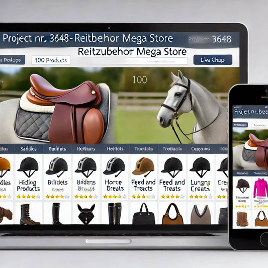 Schlüsselfertiger Onlineshop – Reitzubehör für Pferd und Reiter