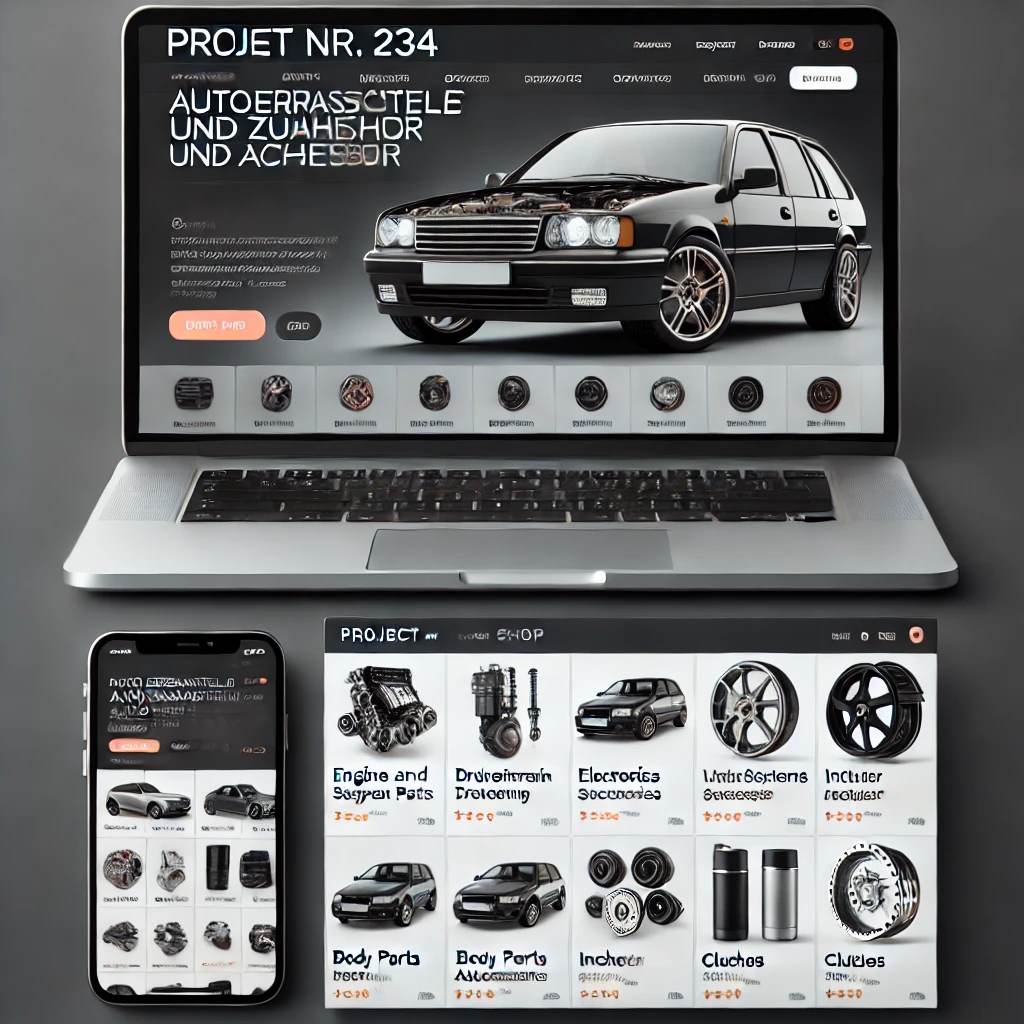 Schlüsselfertiger Onlineshop für Autoersatzteile & Zubehör