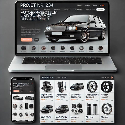 Schlüsselfertiger Onlineshop für Autoersatzteile & Zubehör