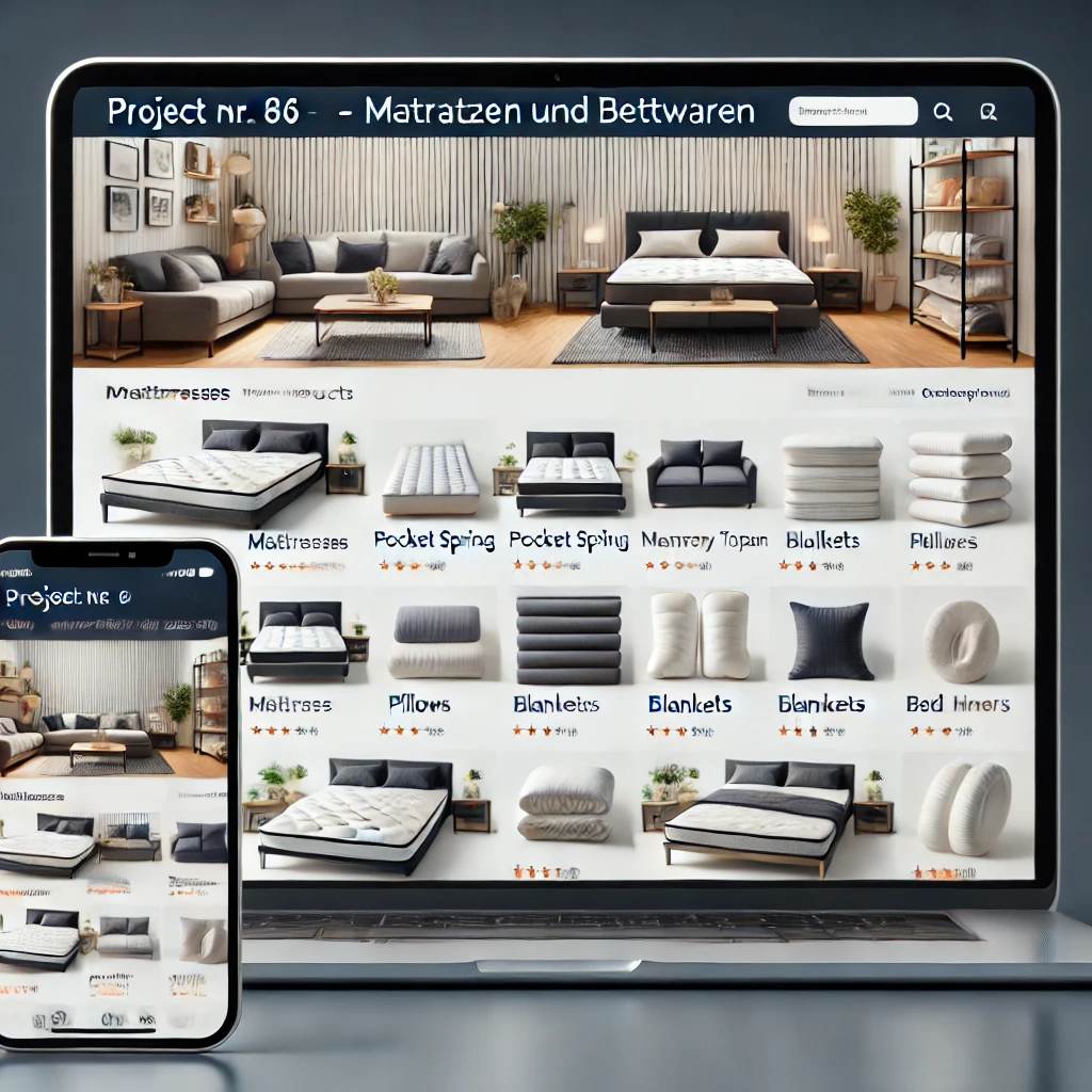 Schlüsselfertiger Onlineshop für Matratzen und Bettwaren