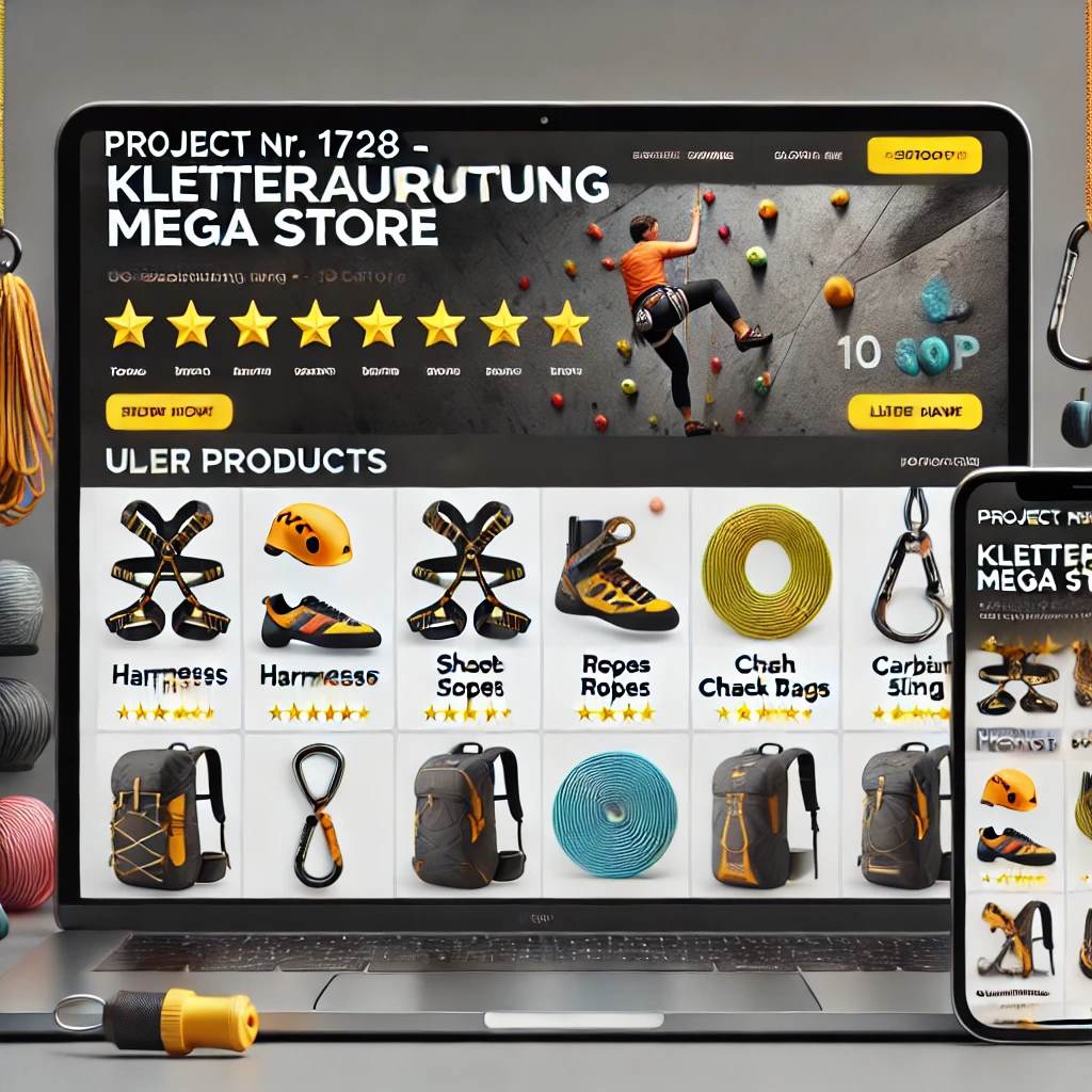 Schlüsselfertiger Kletterausrüstung Mega Store