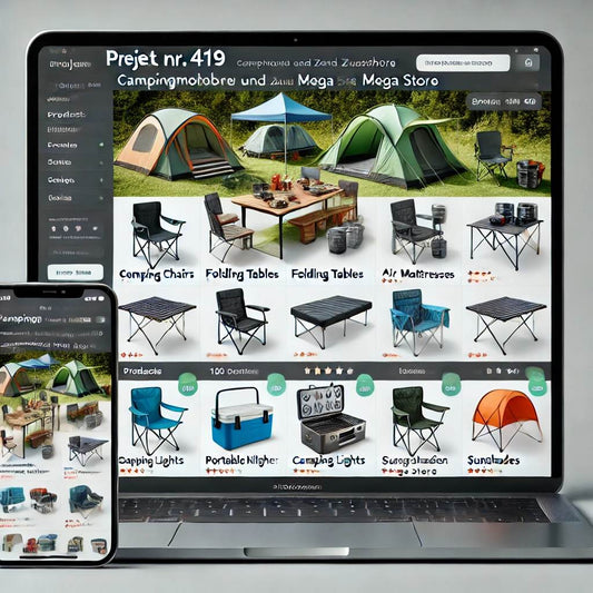 Méga magasin clé en main de meubles et accessoires de camping