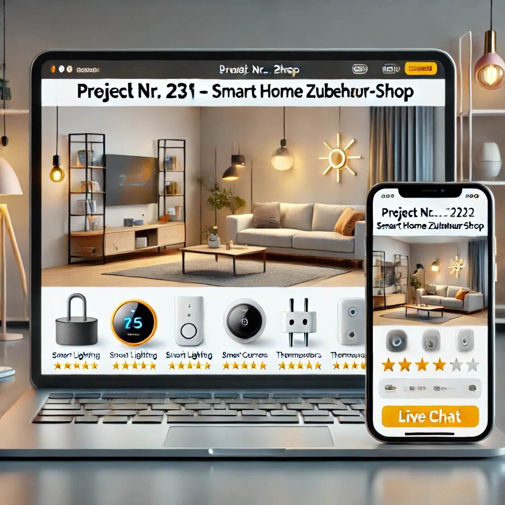 Boutique en ligne clé en main d'accessoires pour la maison intelligente
