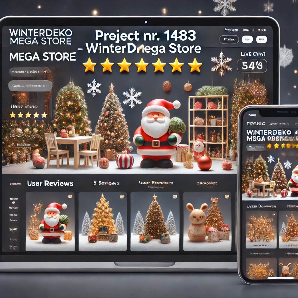 Schlüsselfertiger Winterdeko Onlineshop