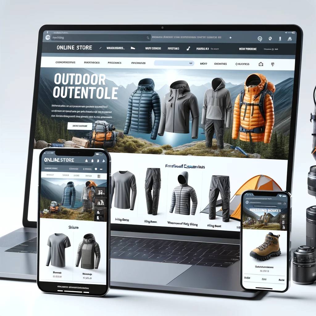 Schlüsselfertiger Onlineshop für Wanderbekleidung