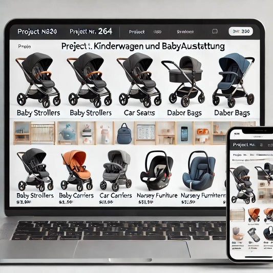 Schlüsselfertiger Onlineshop für Kinderwagen & Babyausstattung