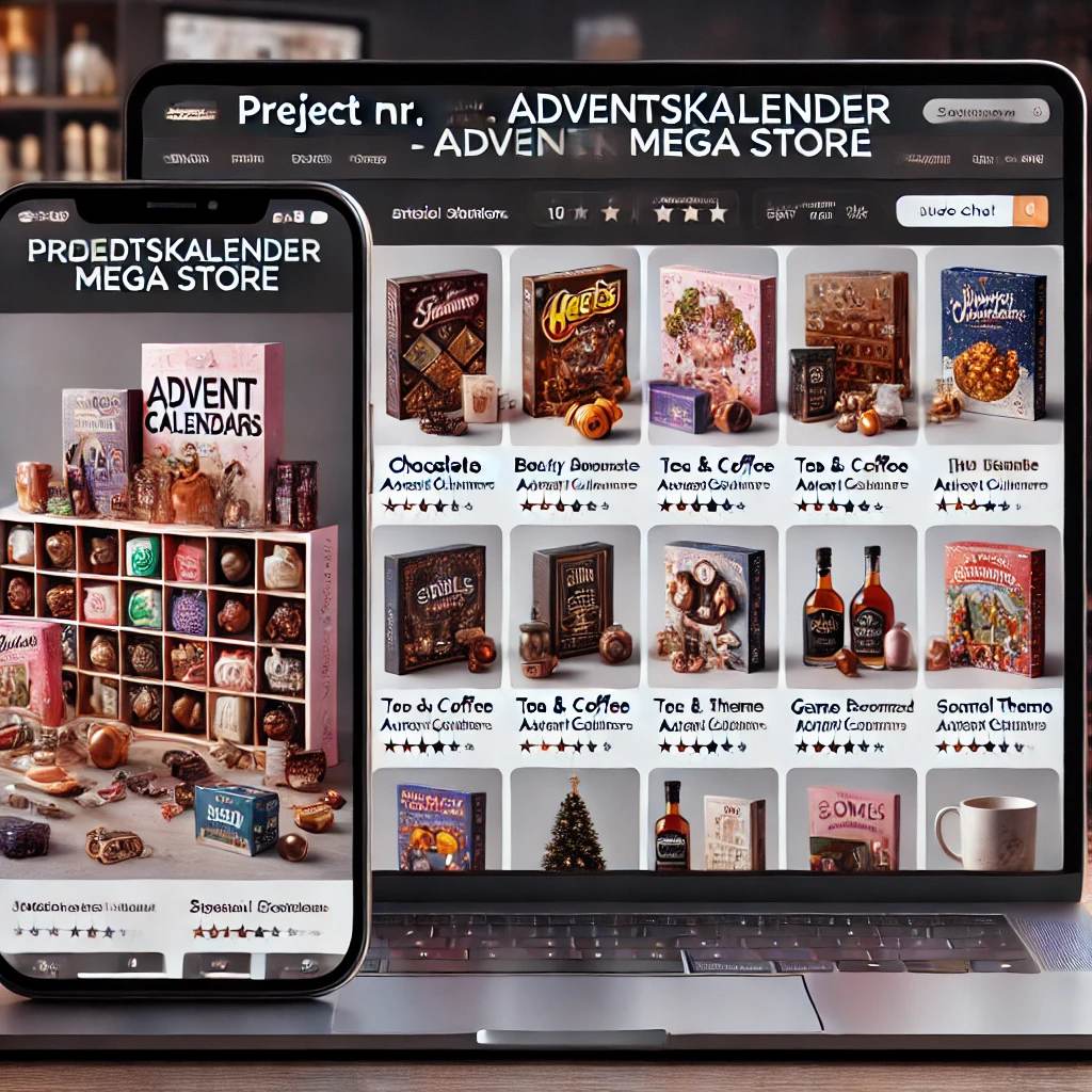 Schlüsselfertiger Onlineshop – Adventskalender für Kinder & Erwachsene