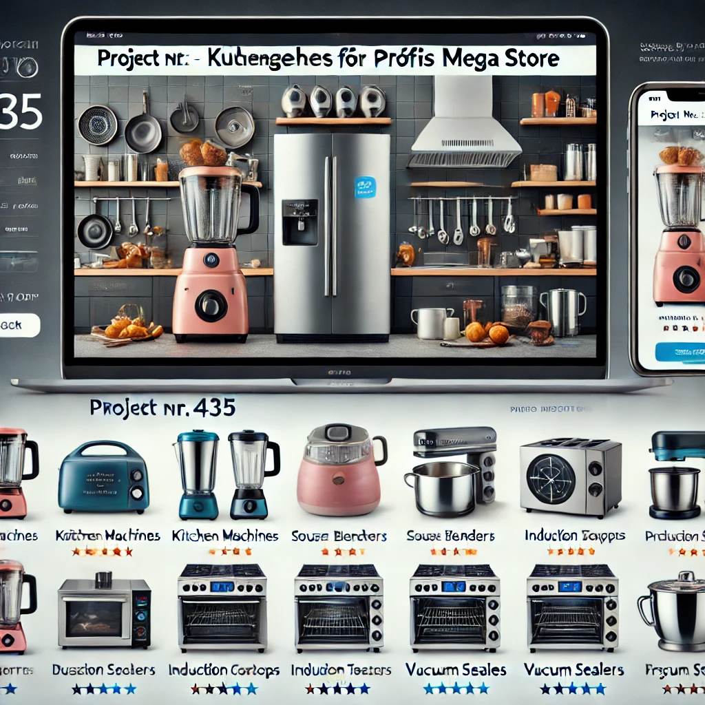 Schlüsselfertiger Mega Store für Profi-Küchengeräte