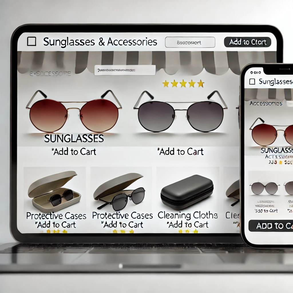 Schlüsselfertiger Onlineshop für Sonnenbrillen & Accessoires
