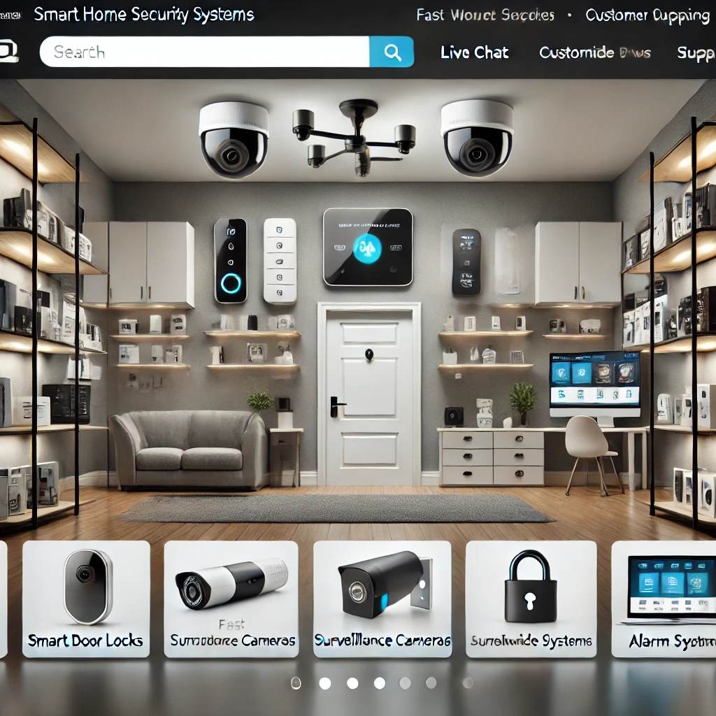 Schlüsselfertiger Onlineshop für Smart Home Sicherheitssysteme