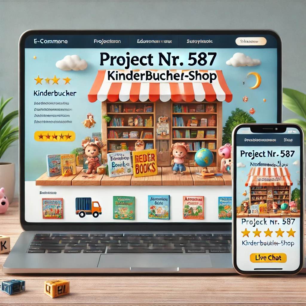 Schlüsselfertiger Onlineshop für Kinderbücher