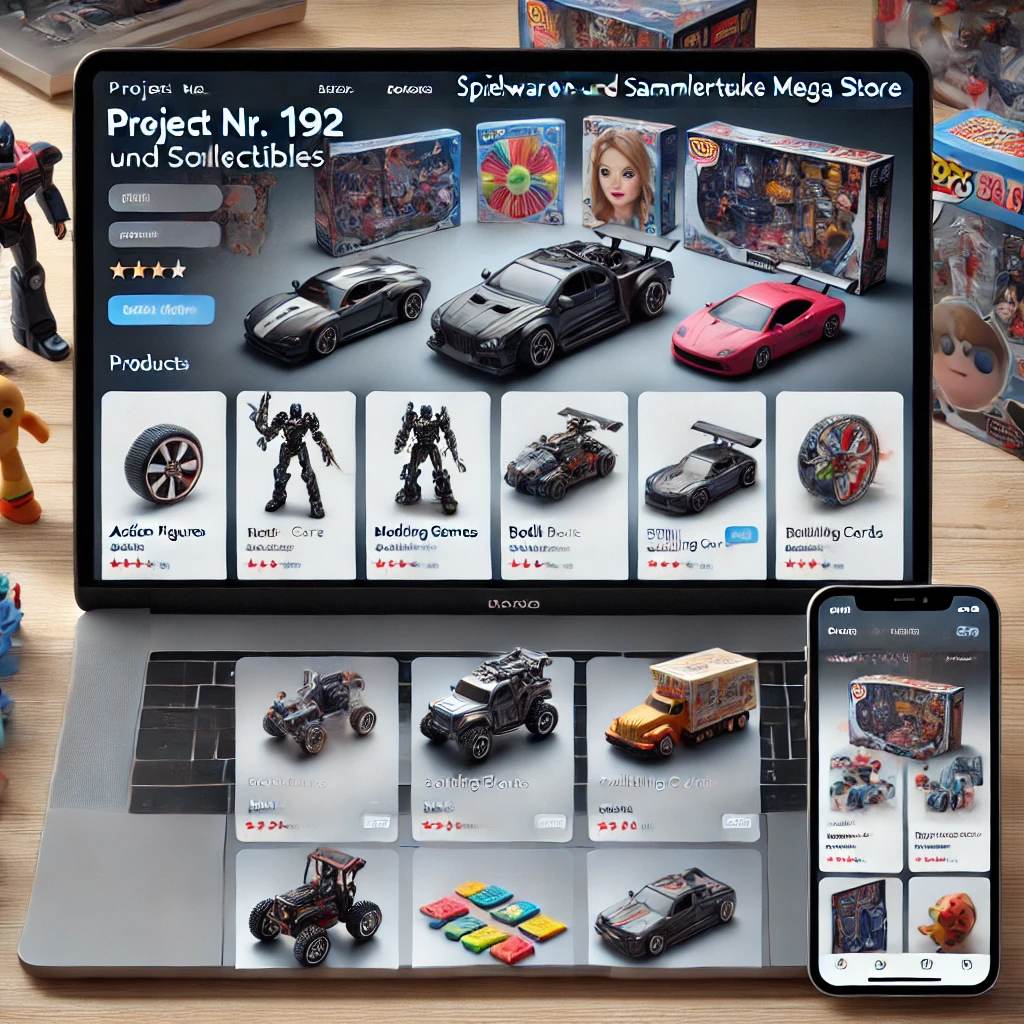 Schlüsselfertiger Mega Store für Spielwaren & Sammlerstücke