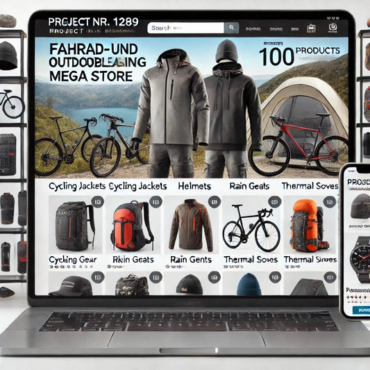 Boutique en ligne clé en main de vêtements de cyclisme et d'extérieur