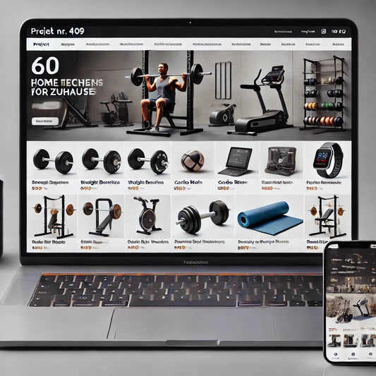 Schlüsselfertiger Onlineshop für Fitnessgeräte – Perfektes Heimtraining
