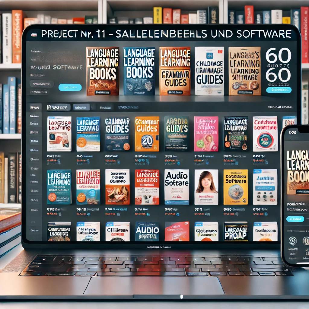 Schlüsselfertiger Onlineshop für Sprachlernbücher & Software