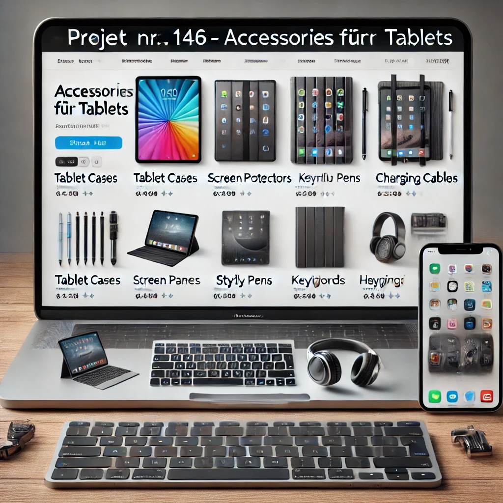 Schlüsselfertiger Onlineshop für Tablet-Zubehör