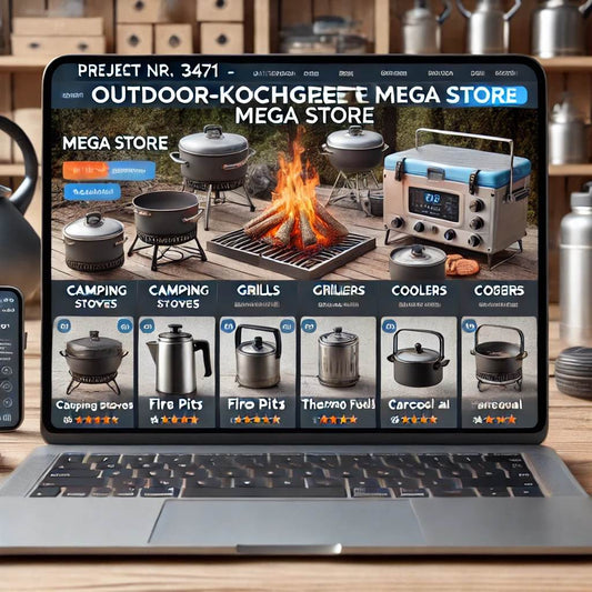 Schlüsselfertiger Onlineshop – Outdoor-Kochgeräte für Camping & Grillen
