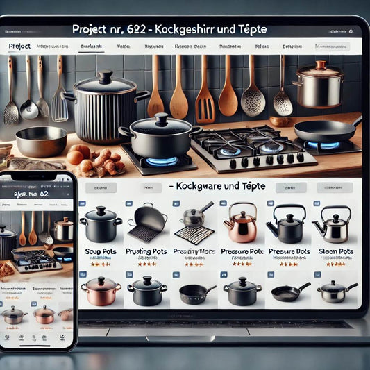 Schlüsselfertiger Onlineshop für Kochgeschirr & Töpfe