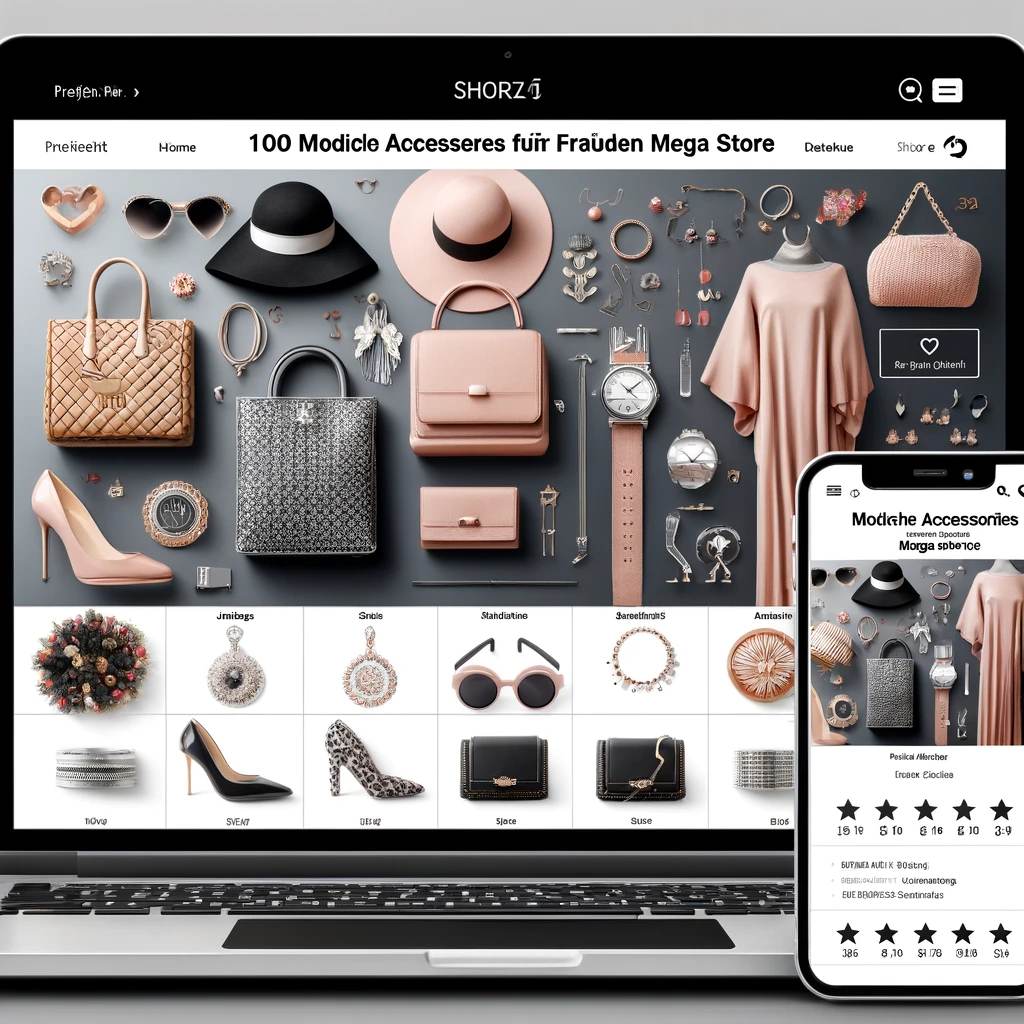 Schlüsselfertiger Onlineshop für modische Accessoires